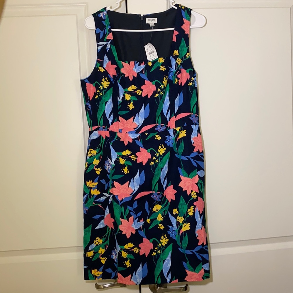 J. Crew Women’s Sheath Dress NWT Size 10 Floral